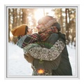 Foto auf Alu Dibond im Format 24 x 18 cm im Schattenfuge Platte im Format 24 x 18 cm, weiß in weiß im Format 24 x 18 cm