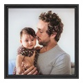 Foto auf Alu Dibond im Format 28 x 21 cm im Schattenfuge Platte im Format 28 x 21 cm, schwarz in schwarz im Format 28 x 21 cm