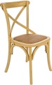 mutoni lifestyle, Holzstuhl Cross dunkelbeige
