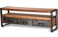 mutoni living, TV-Lowboard Natural Factory natur antikschwarz 160