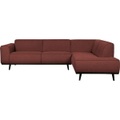 Ecksofa Statement rechts Bouclé Chestnut