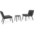 Sitzgruppe Isabela anthrazit (3er-Set)