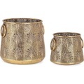 Laterne Larjam gold (2er-Set)