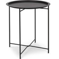 Garten Beistelltisch Wissant rund 46x46 schwarz