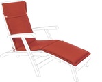 mutoni Garten Deluxe, Kissen für Liegestuhl Steamer orangerot