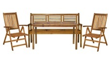 Garten Sitzgruppe Akazie 135x80 (4-tlg)