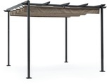 Gartenpavillon Dynamic 300x300 anthrazit-graubeige