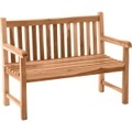 Mobilia - Gartenbank 120 cm, Teak - braun