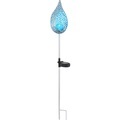 Solarleuchte Metall silberfarben 1xLED