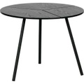 Woood Rodi Couchtisch Holz / Metall Schwarz ø 48 cm