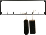 Woood Meert Garderobe Metall Schwarz mit 6 Haken
