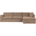 Ecksofa Freddie rechts hellbraun