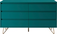 mutoni casual, Kommode Breit 6 Schubladen blau