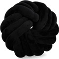 mutoni lifestyle, Kissen Entwine schwarz rund 38