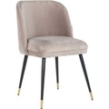 Richmond Interiors, Stuhl Alicia khaki schwarz gold