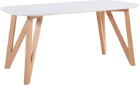 Essgruppe Weiss (5-tlg.) 180x90cm gelb