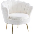 mutoni casual, Muschelsessel Flubstox Bouclé Stoff Metall beige
