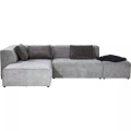 Kare Design, Sofa Infinity Ottomane Links Grau