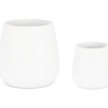 Pflanzentopf Hoian weiss (2er-Set)