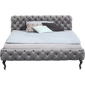 Bett Desire Silbergrau High 180x200 cm