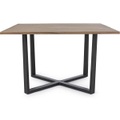 Gartentisch Helsinki 130x130 anthrazit natur FSC