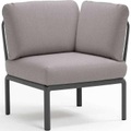 NARDI outdoor, Gartenlounge Komodo Eckelement anthrazit