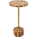 Beistelltisch Domero Geo Brass rund 25