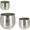 Übertopf Chisel Silber (3er-Set)