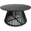 Beistelltisch Slats Low Holz schwarz
