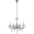GLOBO CUIMBRA II Luster Chrom klar, Acryl klar, D:440, H:1280, exkl. 5xE14 40W 230V -