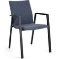 Garten Armlehnstuhl Odeon anthrazit-denim