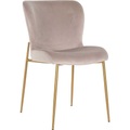 Richmond Interiors, Stuhl Odessa khaki gold gebürstet