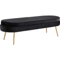 SalesFever Sitzbank »Clam«, mit hohem Sitzkissen, Sitzpouf oval lang