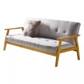 mutoni casual, Schlafsofa 190x85x81cm hellgrau Webstoff