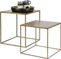 Beistelltisch Metallic Messing (2er-Set)