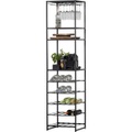Weinregal Reese schwarz 185x45