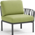 Gartenlounge Komodo Endelement anthrazit avocado