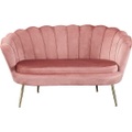 Muschelsofa Samt rosa 136