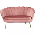 mutoni casual, Muschelsofa Samt rosa 136