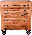 mutoni living, Schuhschrank Vintage Natural Wood natur antik schwarz
