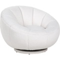 Drehsessel Kendall Bouclé weiss