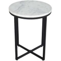 Sit mobel, Sit Mobel - Beistelltisch - Platte Weiss, Gestell Schwarz
