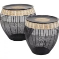 KARE, KARE Beistelltisch »African Drums« (Set, 2er-Set)