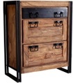 Schuhschrank Natural Factory natur antikschwarz