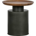 Beistelltisch Dua Holz Metall schwarz