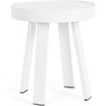 Garten Couchtisch Spyro weiss rund 41