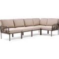 Nardi - 5-Sitzer Sofa Komodo Dunkles Beige - Helles Beige (135,5 x 294 x 78/154 cm)