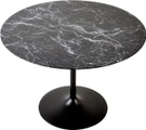 Esstisch Marmor schwarz rund 110x110