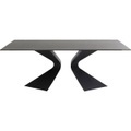 Kare Design, Tisch Gloria Outdoor Keramik schwarz 180x90