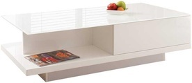 mutoni casual, Couchtisch 120x60x36cm mit Schublade weiss